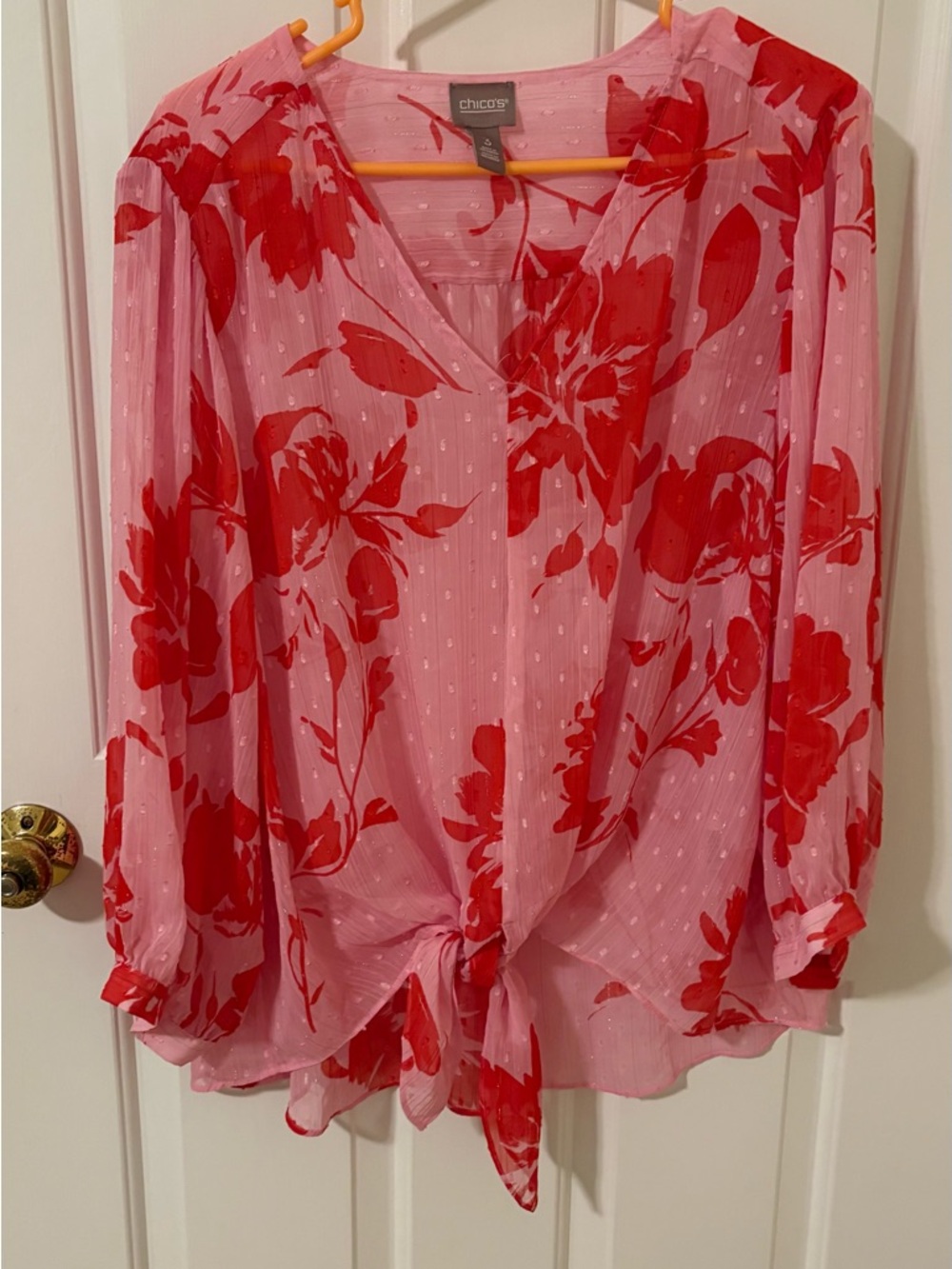 Chicos Tropical Blouse